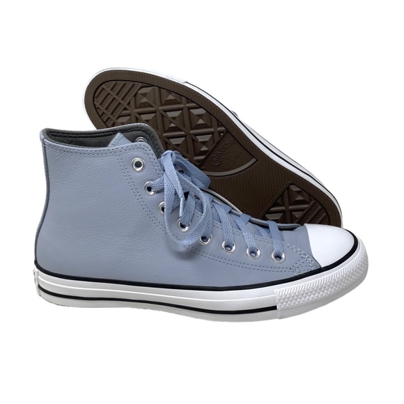 Converse Chuck Taylor High Leather Heirloom Silver Women's Casual Shoes A05594C - Picture 6 of 8